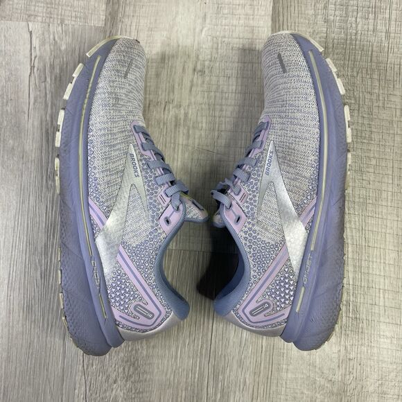 Brooks Womens Ghost 14 Running Shoe Size 10 B Purple Lavender Running Gym B - Picture 9 of 11